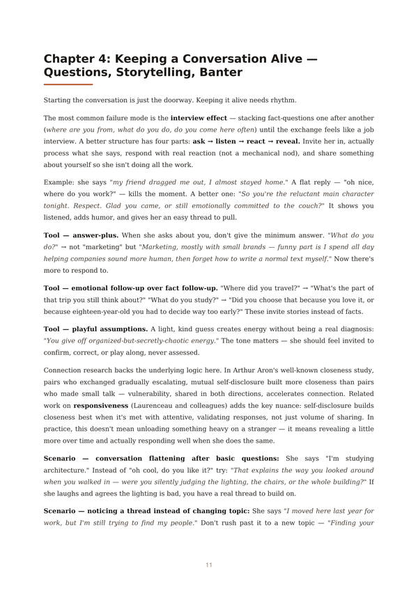 From Chapter 4 — why conversations die